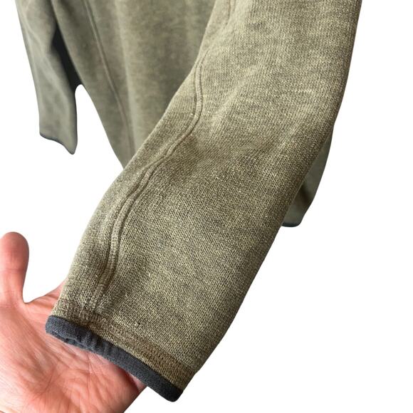 Vintage ARC'TERYX Covert Olive Green Fleece Quarter Zip Polartec Pullover Medium - Picture 4 of 11